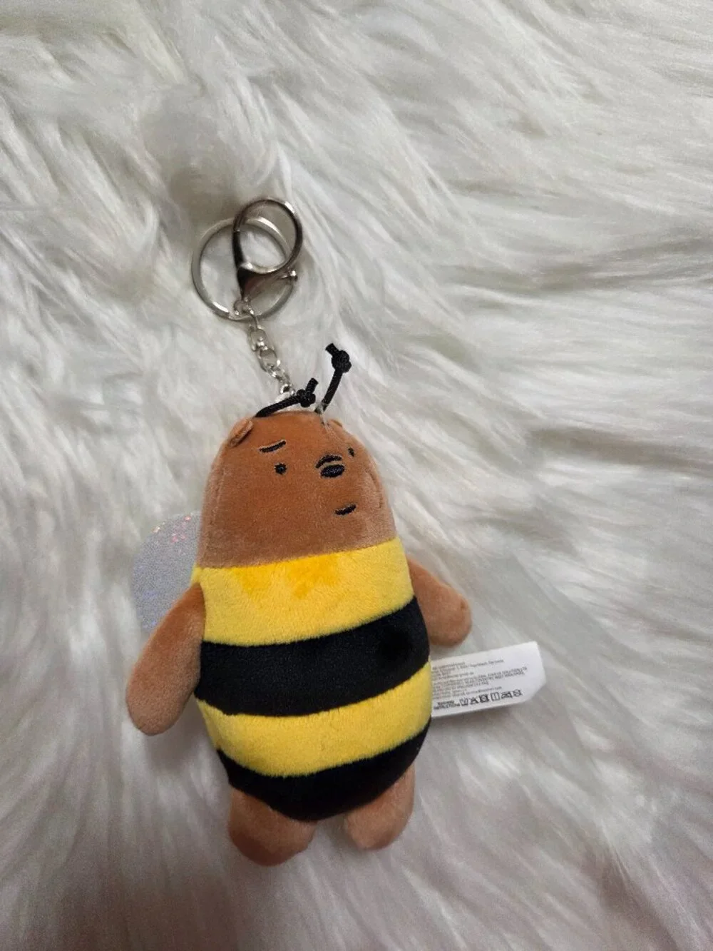 We Bare Bears Brown Bear Bee Keychain